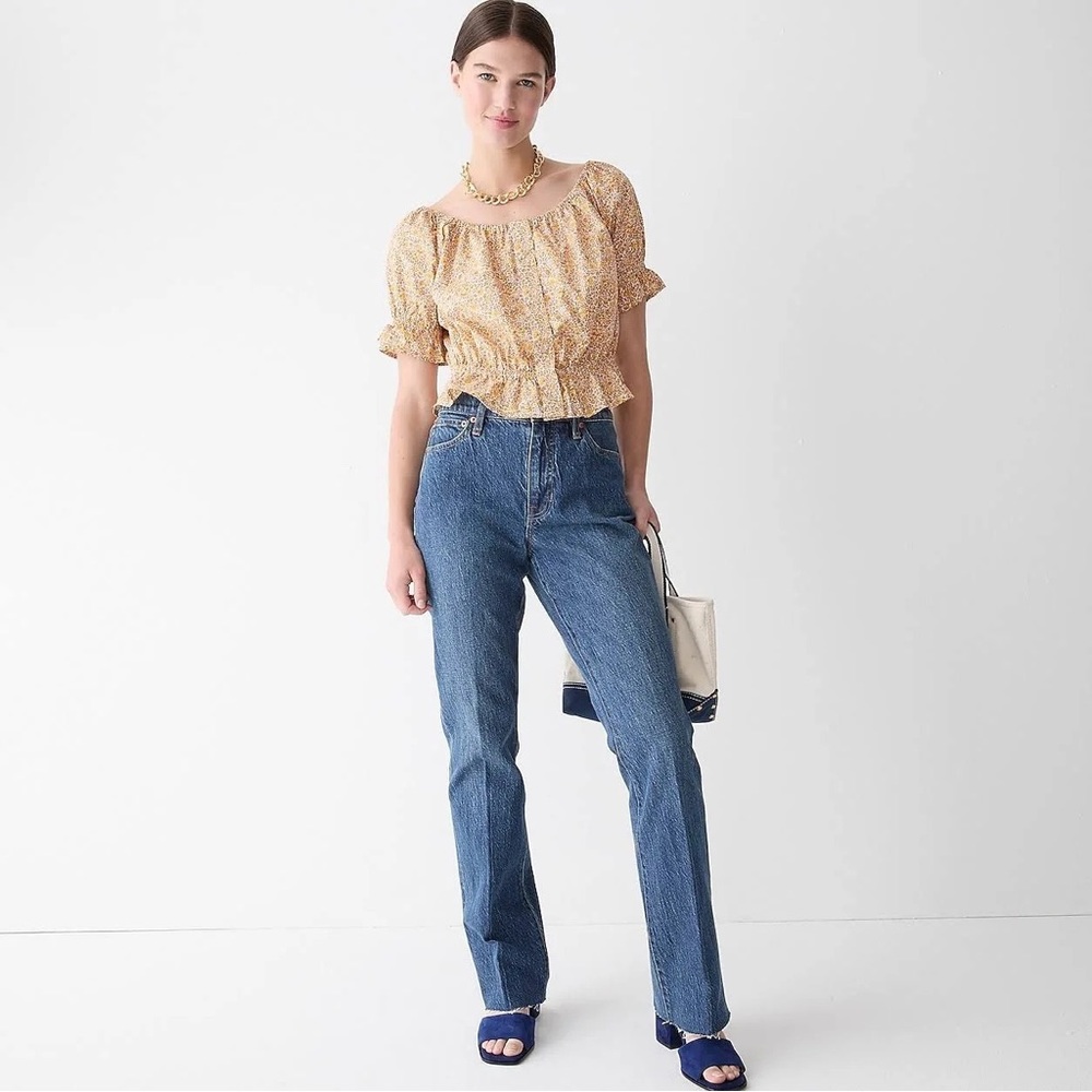 NWT J. crew 29T full length demi boot Jean Kamari wash
